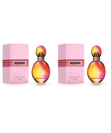 Missoni Eau De Toilette Spray 50 ml Sealed New Box 1.7 Fl Oz (Pack of 2) (10005891) Fruity 1.7 Fl Oz (Pack of 2)