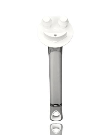 The Original Smiling Sponge Handle Soap Dispensing Handle for Scrub Daddy Sponge (White) Second Generation