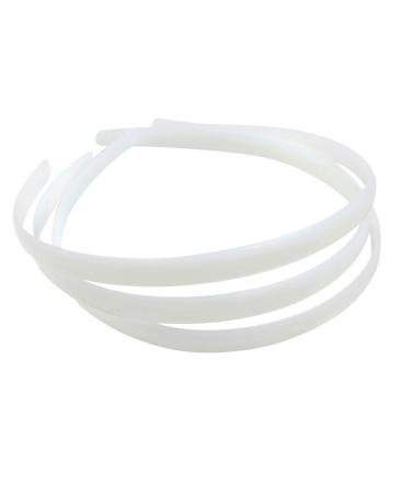 12 Pieces Headbands Non-Toxic DIY Headbands Wide No Teeth Headband Hairband Hair Accessories for Women Girls Lady (White)