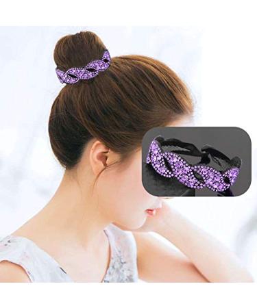 4 Pack Rhinestone Gem Banana Hair Clips - Sparkly Leaf Design for Thick Hair - Buy Online on GoSupps.com