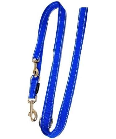 Buy Reflective Dog Leash for Large Dogs - Adjustable 3.50m Durable Linen Made in Germany - Perfect for Night Walks Blue 25mm - Buy Online on GoSupps.com