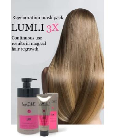 LUMI.I Damage Hair Repair Mask 3X Deep Conditioning Intense Repair (Large-33.8 fl oz) 1 1 Fl Oz (Pack of 1)