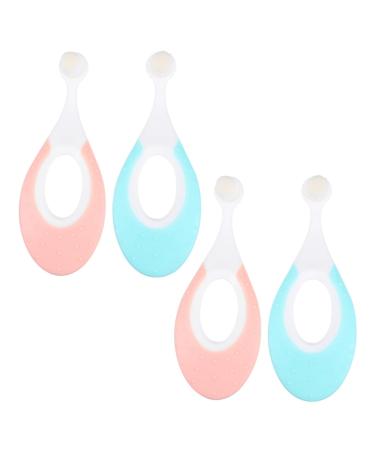 Minkissy 12 pieces of children's toothbrush electric toothbrush children's toothbrush baby toothbrush training toothbrush toddom toothbrush old 2 4 baby toothbrush soft fur newborn tool 1 piece (1 Pack) different colors x 3 pieces