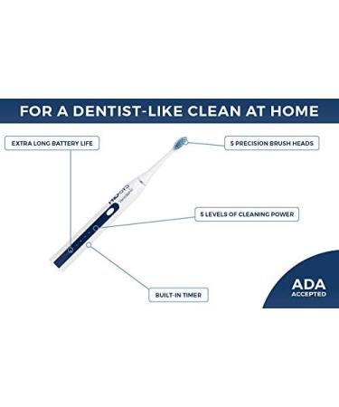 PRO-SYS VarioSonic Rechargeable Electric Toothbrush | Smart Sonic 25 Cleaning Modes | ADA Accepted | Timer, 5 Speeds, Travel Case | 5 Dupont Brush Heads - Buy Online on GoSupps.com