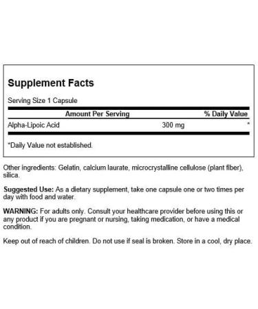 Buy Alpha Lipoic Acid 300 mg - Antioxidant Supplement - 60 Capsules (3 Pack) | International Shipping Available - Buy Online on GoSupps.com