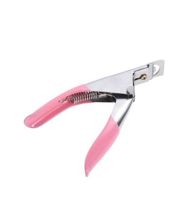 Housoutil Coffin Nail Acrylic Nail Tool Nail Trimmers Nail Scissors Nail Art Scissors Nail Clippers Silver Wigs for Women Nails Tools Nail Tool False Nail Tip Clipper U-cut Manicure medium Rosy