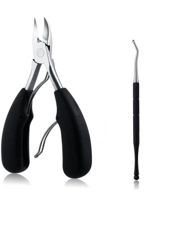 INSGB - Nail Clippers with Toenail Lifter Manicure Set for Thick or Ingrown Toenails Baby Nail Clippers Nail Cutter Toe Nail Clippers for Thick Nails Pedicure Sets for Feet Nail Kit