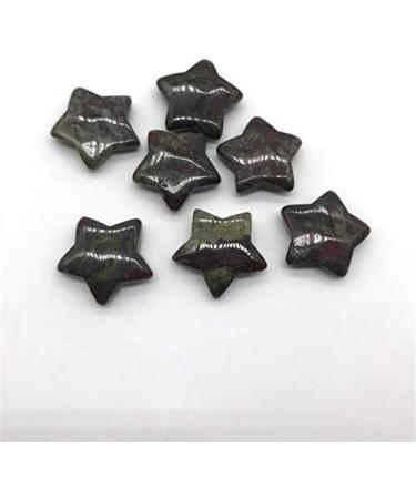 2 pc Natural Gemstone Crystal Dragon Blood Stone Engraving Five-Pointed Star Ornaments Natural Stones and Minerals - Buy Online on GoSupps.com