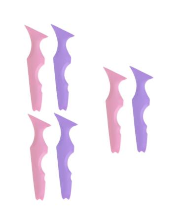 FOMIYES 6 Pcs Silicone Beauty Ruler Glue Tape Mascara Silicone Eyeliner Tool Makeup Tool Mask Spoon Massage