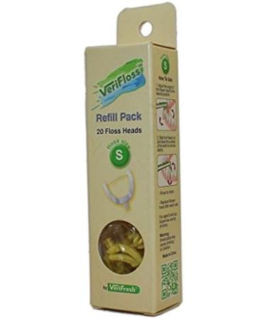 Verifresh Verifloss Refill Pack - Size S Dental Floss Replacement Heads 20 Pieces for Optimal Oral Hygiene - Buy Online on GoSupps.com