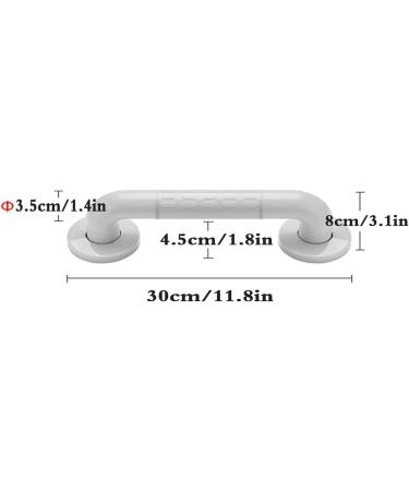 Bathroom Grab Bar Shower Handle Stainless Steel Bathroom Grab Bar Safety Grab Rail Bath Shower Grab Bar with Anti-Slip Grip Indoor/Outdoor Auxiliary Handle for Elderly Disabled Pregnant & Daily Livi A 11.8in - Buy Online on GoSupps.com