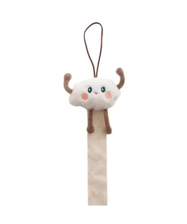 hgnxa Cute Hair Clip Holder Soft & Comfortable Adjustable Hairband Storage Cloud Pattern for Kids Room Decoration & Daily Use White leggy clouds