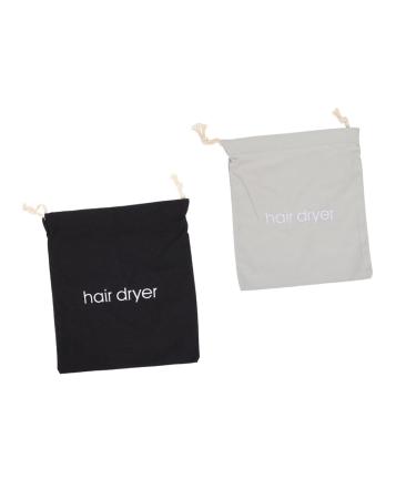 CANIGHT 2pcs Hair Dryer Storage Bag Multifunctional Bag Jewelry Pouches Drawstring Bags Hair Dryers Fabric 33.00X30.00X0.50CM As Shown