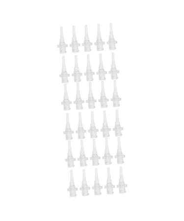 MOLUCKFU 30 pcs Disposable Ear Cleaning Tips Safe Material Ear Washer Replacement Nozzles for Family Use Smooth Surface Design and