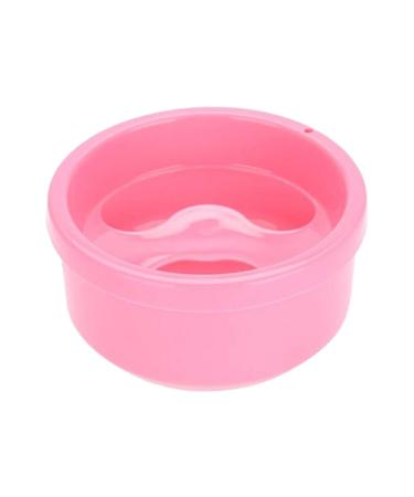 siduytin Nail Soak Bowl With Curvy Sleek Surface For Easy Cleaning PP Soak Bowl Thickened Nail Bowl Thickened Polish Colorfast shell pink
