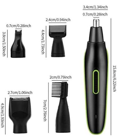 5-in-1 USB Rechargeable Eyebrow & Facial Hair Trimmer - Waterproof Perfect for Home Travel & Commuting - Shop Now - Buy Online on GoSupps.com