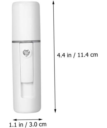 AUTSUPPL 2pcs Spray Meter Handhold Facial Mister Mini Face Humidifier Women Face Steamer Plastic White - Buy Online on GoSupps.com