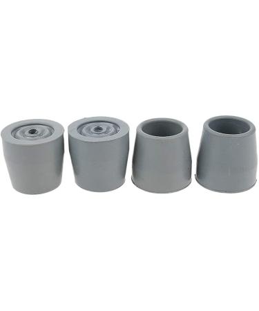 4Pcs Anti-Slip Walking Stick Ferrules Cane Crutch Rubber Pad Heavy Duty End Bottoms Protector for Disabled Elder Present Gr A