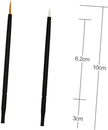 DRESSOOS 100pcs Disposable Makeup Brushes Make up Kit White Eye Gel Eyeliner Tool Eye Shadow Brush Soft Head 15cmX10cm Orange - Buy Online on GoSupps.com