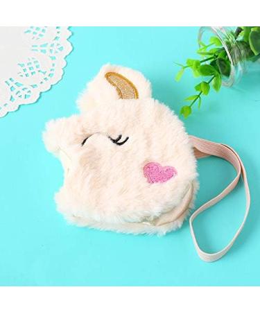 Shinywear Plush Rabbit Sleeping Eye Mask - Cute Funny Eye Cover for Kids and Adults - Bling Love Heart Alpaca Design - Buy Online on GoSupps.com