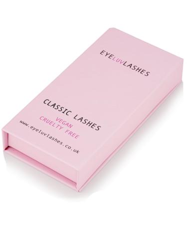 Classic Lash Trays Silk Eyelash Extensions Individual Eyelashes Soft Lightweight Lashes Semi Permanent Eyelashes Eyeluvlashes (DD Curl 0.15 13mm Length) DD Curl 0.15 13mm Length