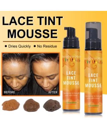 Medium Brown Lace Tint Mousse - Hair Tinting Foam for Lace Wigs & All Hair Types | Shop Now - Buy Online on GoSupps.com