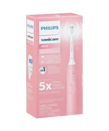 ProtectiveClean Removes More Plaque  Long lasting 4 day Battery Life Rechargeable Electric Toothbrush  By Alphasonik Pink