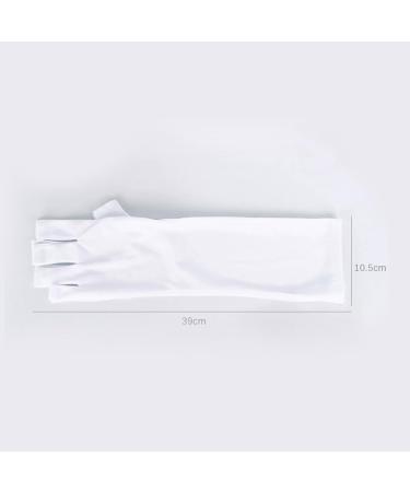 Sodaer Gloves for Gel Nail Lamp Professional UPF50+ UV Protection Gloves for Manicures Nail Art Skin Care Fingerless Anti UV Glove Protect Hands from UV Harm (Black+White+Fancy) - Buy Online on GoSupps.com