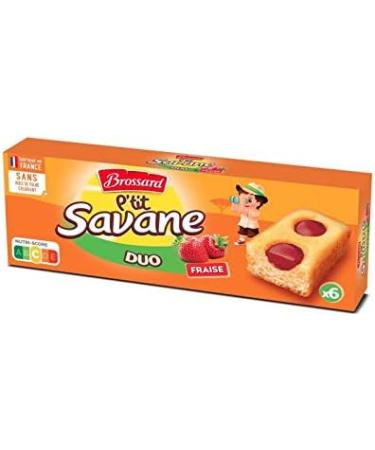 BROSSARD - P'Tit Savane Duo Strawberry 150G - (Pack of 4) - Buy Online on GoSupps.com