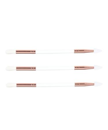 FOMIYES 9 pcs Convenient Dual-end Double Eyeshadow Brush Cosmetics Eye Girl Shaped Simple Headed Handheld
