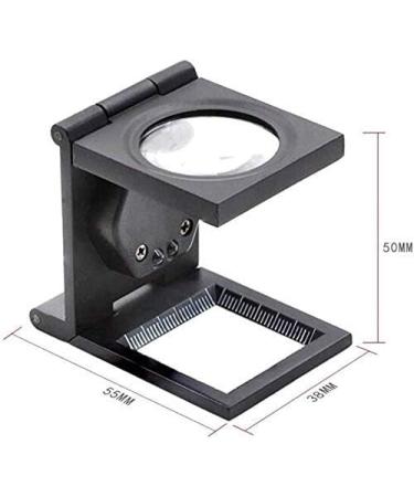 Magnifier 10 Times with Light Magnifying Glass Folding Magnifying Glass LED Magnifying Glass Handheld Magnifying Glass Ten Times Mirror Convenient Lens - Buy Online on GoSupps.com
