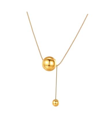 Anneome Ball Clavicle Chain Necklace Decor Locket Girl Neck Pendant Neck Jewelry Miss Alloy Accessories