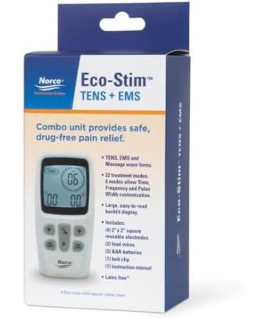 North Coast Medical Eco-Stim TENS & EMS - Effective Pain Relief & Muscle Stimulation for International Shipping - Buy Online on GoSupps.com