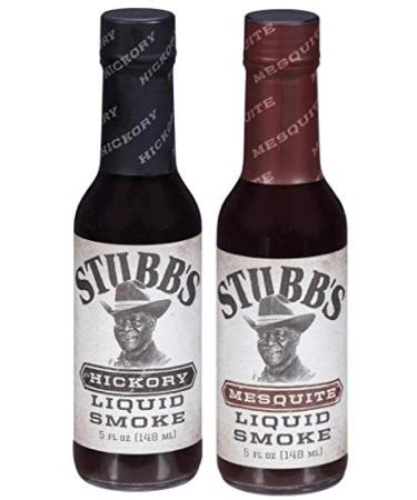 Stubb's Liquid Smoke 5oz Variety Pack, Mesquite & Hickory, Gluten Free, Pack of 2