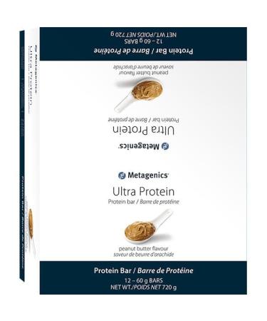 Metagenics - Ultra Protein Bar Peanut Butter - 12 pieces of 60g bars - (12 servings)