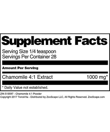 Chamomile 4:1 Powder (1 oz ZIN: 519597) - Buy Online on GoSupps.com
