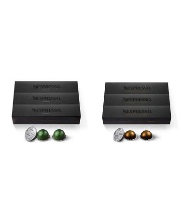 Nespresso Nespresso VertuoLine Capsules Stormio Dark Roast Coffee 30 Capsules & VertuoLine Capsules Double Light Espresso Espresso Coffee Medium Roast 30 Capsules