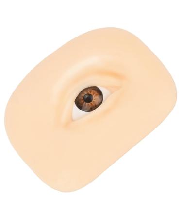 Professional Artificial Eye Washable Make Skin Fake Up Flexible Training Makeup Shadow Reusable 6.9x5.2cm As Shown 2