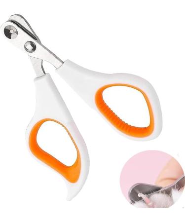 Aulen Cat Nail Clippers Pet Claw Scissors with Safety Guard Anti-Slip Kitten Claw Trimmer Pet Nail Clippers for Pet Cats Dogs Rabbits Guinea Pigs and More Pets in Home and Pet Store
