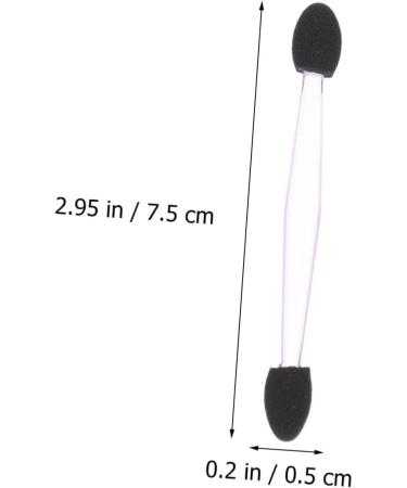 Housoutil 100pcs Eye Shadow Stick Eyeshadow Stick Disposable Makeup Girl Makeup Tools Makeup Stick Woman 7.5x0.5cm Black - Buy Online on GoSupps.com