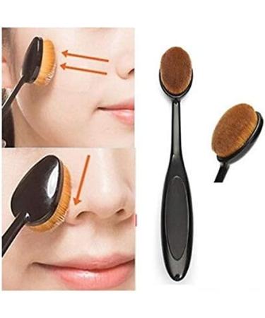 5 PCS New Women's Makeup Toothbrush Face Foundation Brush Curve Powder Brushs - Buy Online on GoSupps.com