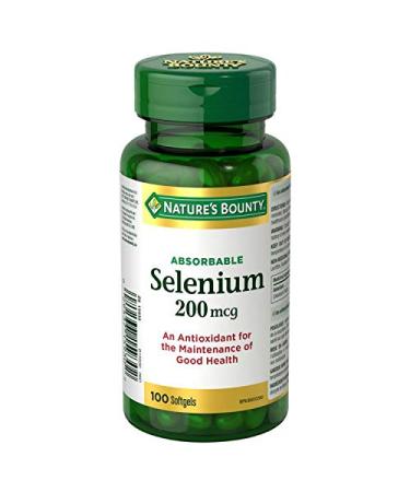 Nature's Bounty Selenium 200mcg, 100 Capsules