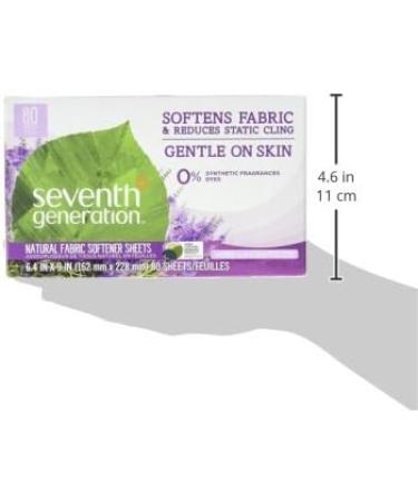 Buy Seventh Generation Fabric Softener Sheets - Fresh Lavender 80 Count | Eco-Friendly & Imported - Buy Online on GoSupps.com