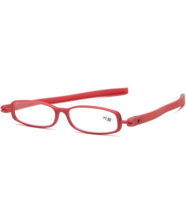 Buy Iynwbjts 360 Rotatable Reading Glasses - Foldable Fashion Glasses for Men & Women | 2.50 Red Box Size for Comfortable Reading - Buy Online on GoSupps.com