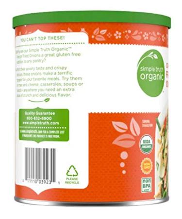 Simple Truth Organic Crispy French Fried Onions 6 oz - Pack of 2 | Crunchy Vegan Topping - Buy Online on GoSupps.com