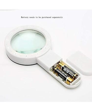 Glass Glass with LED Lights 100MM Handheld Optical HD Loupe Reading Identification Maintenance Elderly Magnifier HD Expansion Mirror - Magnification: 30 T Magnifier for Re Made in China - Buy Online on GoSupps.com