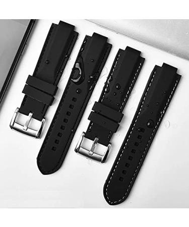 AHGDDA Silicone Bracelet for Tudor Pelagos 25500TN/25600TN - Waterproof 22mm Rubber Watch Strap - Buy Online on GoSupps.com