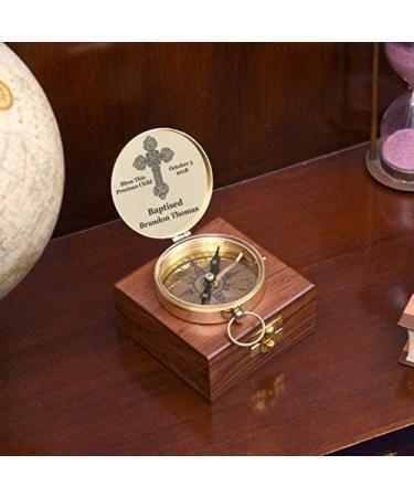 Personalized Engraved Compass - Baptism, Christmas, Missionary, Birthday, Confirmation, Graduation Gift - 3 inch DAD Compass - Buy Online on GoSupps.com