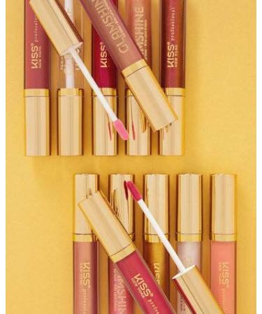 KISS Glam Shine Vita Lip Gloss 3-Pack - Virgin Sunset Pinky Kinky Collection - Buy Online on GoSupps.com