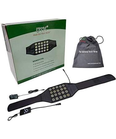 UTK Heating Belt & Cushion - 20 Jade Infrared Heating Pillows with Auto Switch-Off | EMF-Free & Smart Controller for Back Stomach and Loins - Buy Online on GoSupps.com
